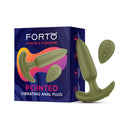 Forto Pointed Vibrating Plug-Green