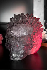Geode Crystal Skull Ornament