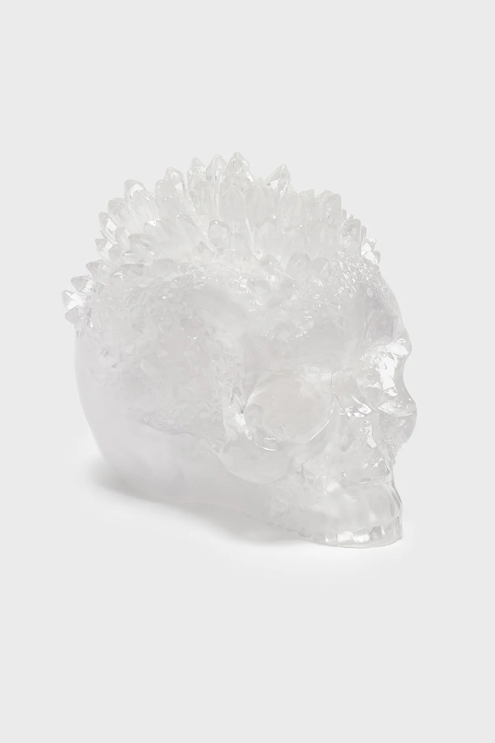 Geode Crystal Skull Ornament