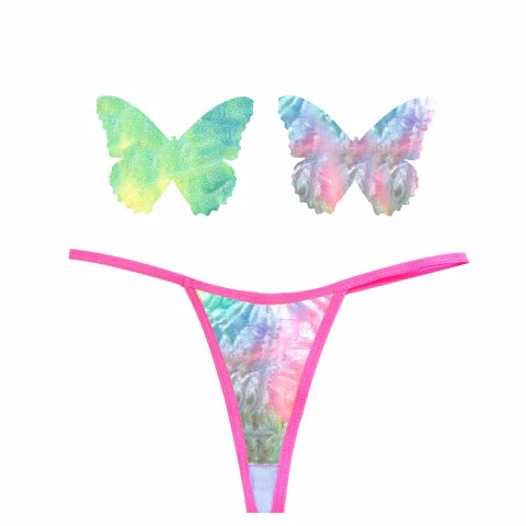 Pasties: Rainbow Sherbert Panty Set One Size
