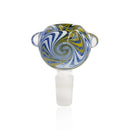 Honeybee Herb Yellow Swirl Bubble Bowl