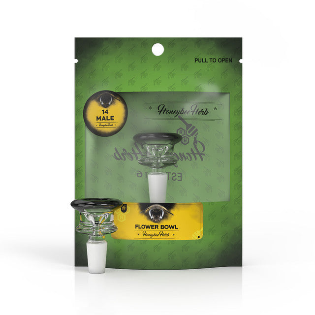 Honeybee Herb: Round Bowl (14mm - Black)