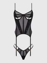 Vivienne Lace & Mesh Bustier