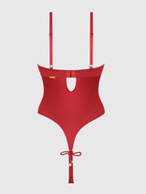 Iryna Silky Micro & Rope Teddy- Red