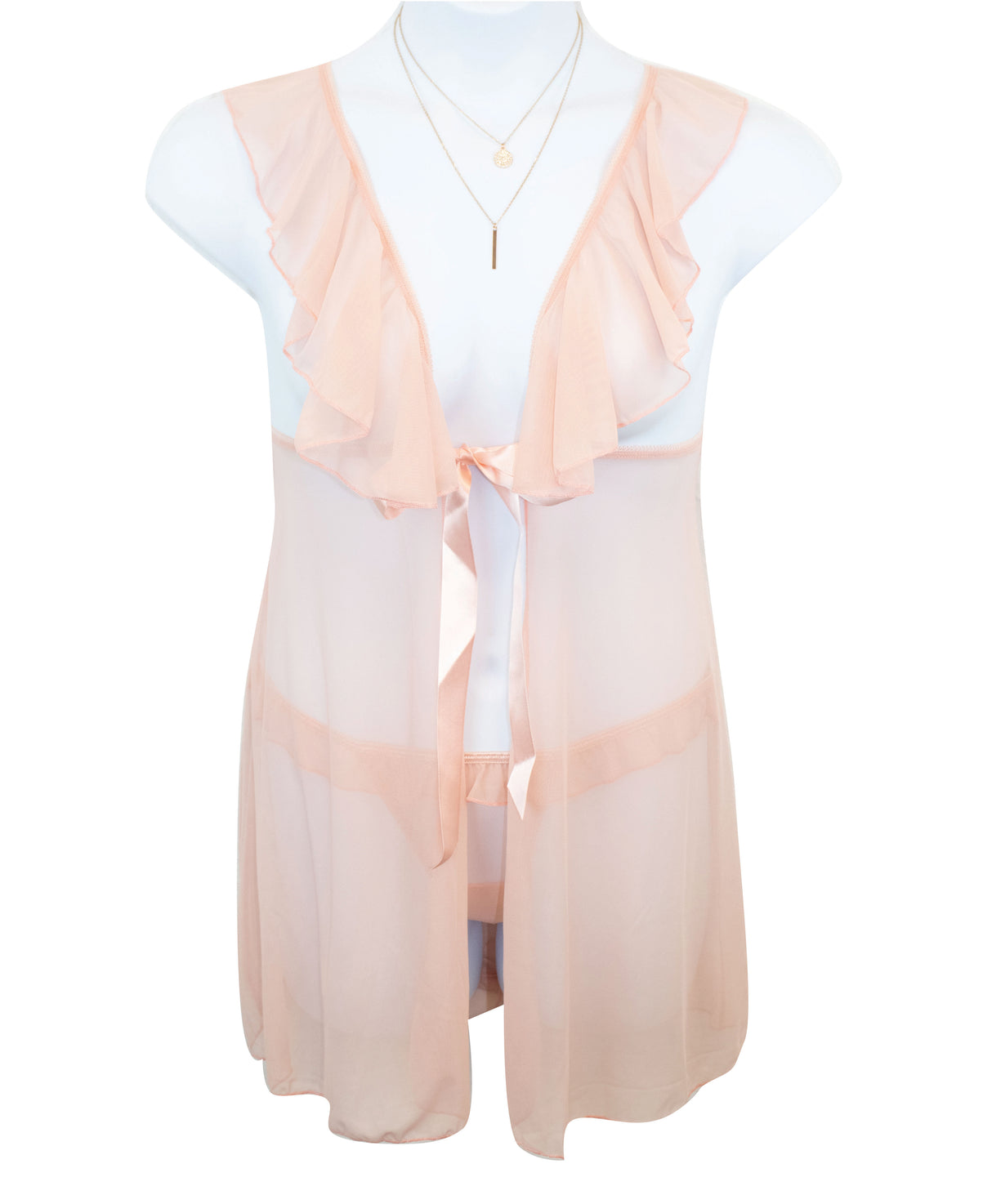 Hello, Sexy! The Juliet Babydoll Pink-1X/2X