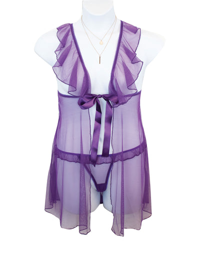 Hello, Sexy! The Lily Babydoll Lilac-2X/3X