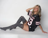 Game Day Thigh High - Black/Grey
