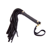 Mini Leather Flogger-Black