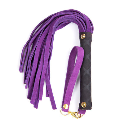 Mini Leather Flogger-Purple