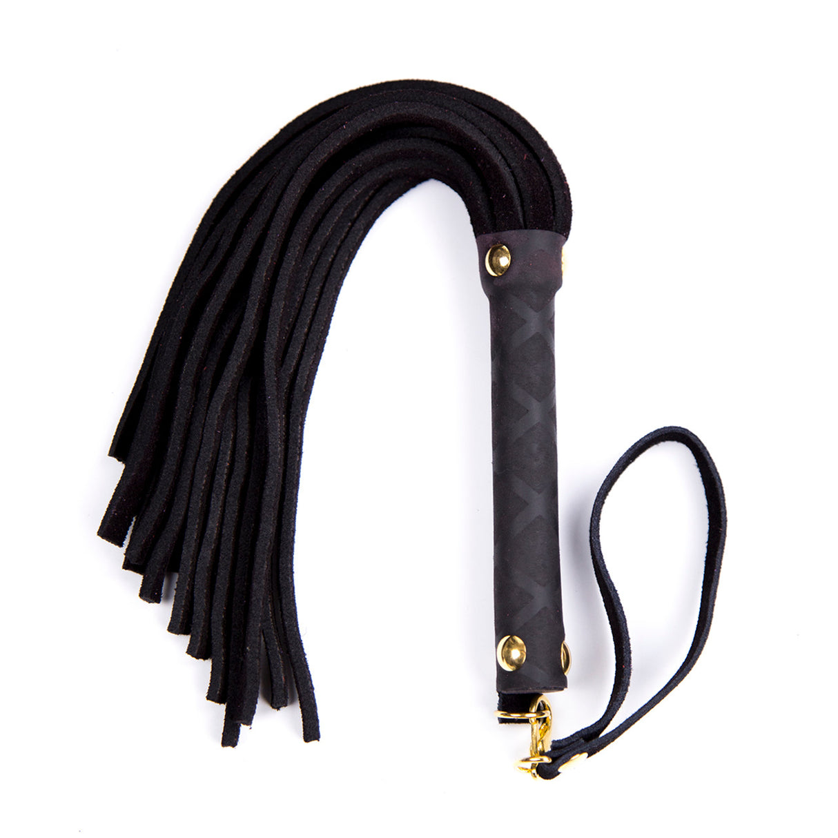Mini Leather Flogger-Black
