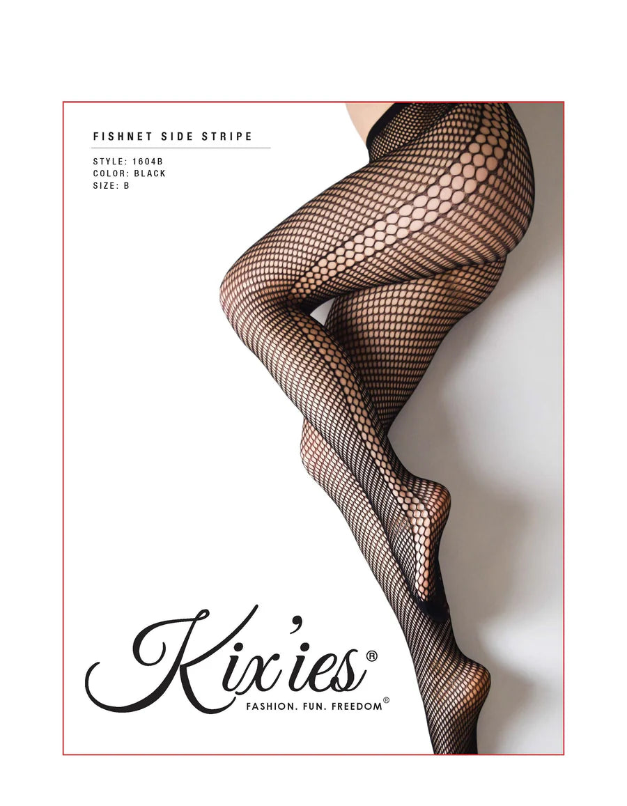 Hose: Fishnet Side Stripe