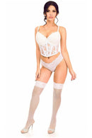 Lavish Waist Cincher White Large