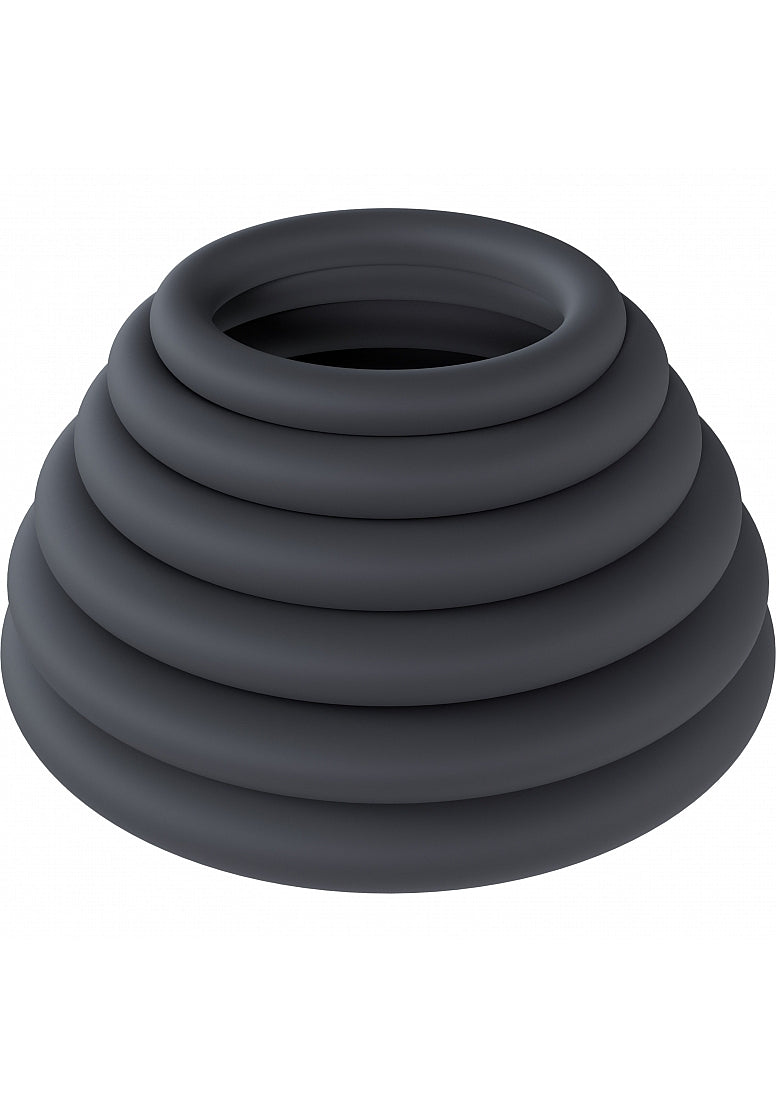 LEVELZ Classic Ring Set of 6-Black