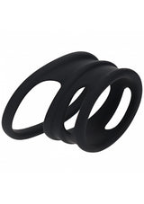 LEVELZ Set of 4 Cock & Ball Rings-Black