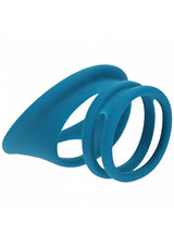LEVELZ Set of 4 Cock & Ball Rings-Teal