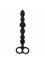 LEVELZ Beaded Silicone Anal Probe-Black