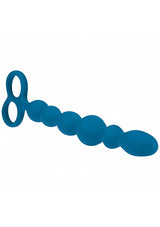 LEVELZ Beaded Silicone Anal Probe-Teal