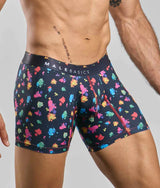 MaleBasics Hipster Boxer Brief- Black Splash