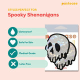 Pasties: Skull Melt Pasties Shattered Glass Drip Skull