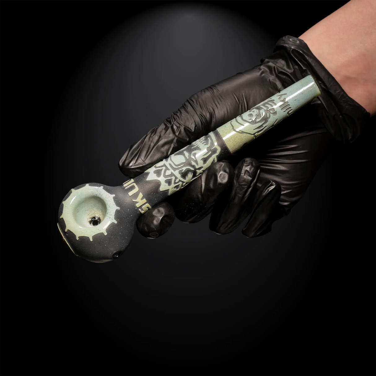 Milky Way: 7" Skull Emperor Pipe (Smoke)