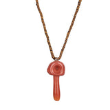 Mushroon Pipe Necklace Assorted Colours