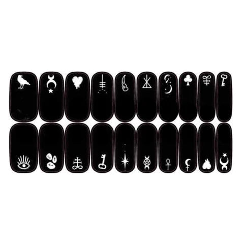 Glow In The Dark Witchy Woman Stick On Nail