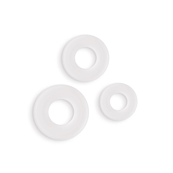 Firefly Bubble Rings 3pc-White