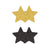 Pretty Pasties: Glitter Stars-Black/Gold