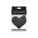 Pretty Pasties: Glitter Hearts-Black/Gold