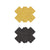 Pretty Pasties: Glitter Cross-Black/Gold