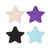 Pretty Pasties: Star 1-Assorted Colours- 4 Pairs