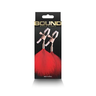 Bound Nipple Clamps: F1-Red
