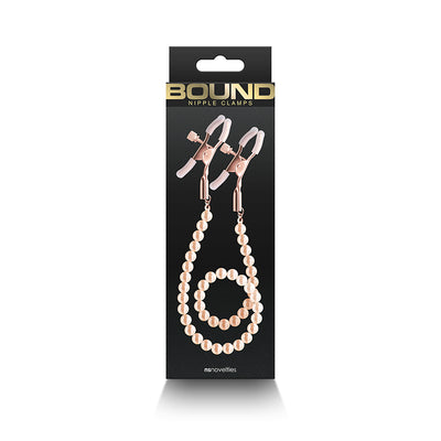 Bound Nipple Clamps: DC1-Rose Gold