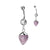 Belly: Surgical Steel Precious Stone-Amethyst