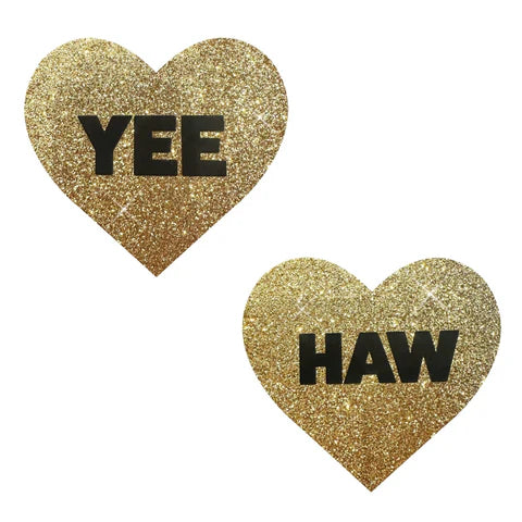 Pasties: Gold Heart Yee Haw