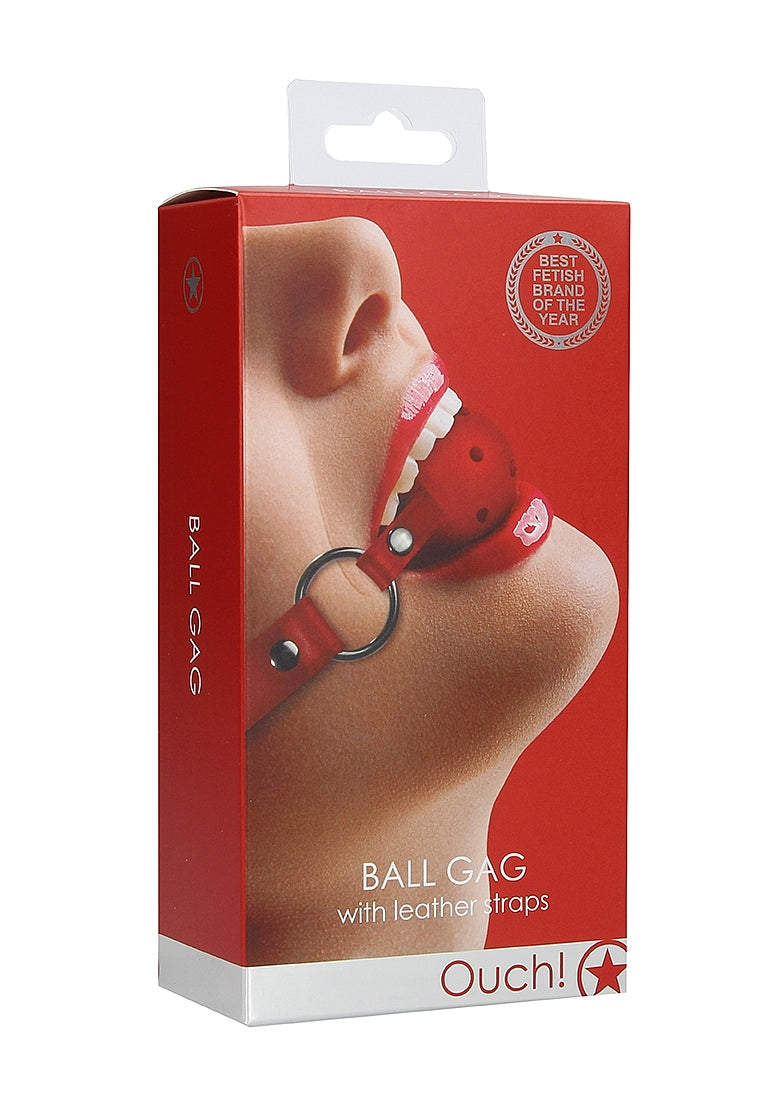 Ouch Gag Ball-Red