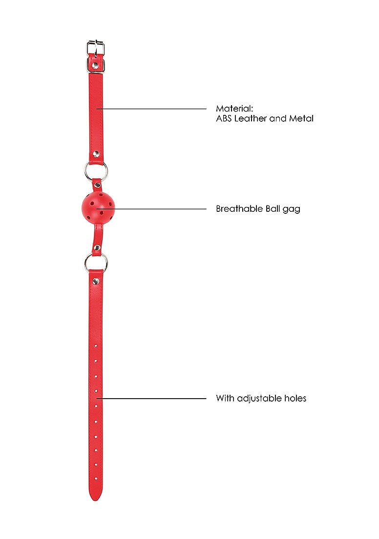 Ouch Gag Ball-Red