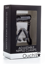 Ouch Adjustable Nipple Clamps-Black