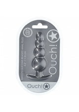 Ouch Beaded Anal Plug-Gunmetal