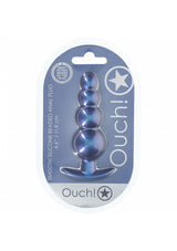 Ouch Beaded Anal Plug-Blue