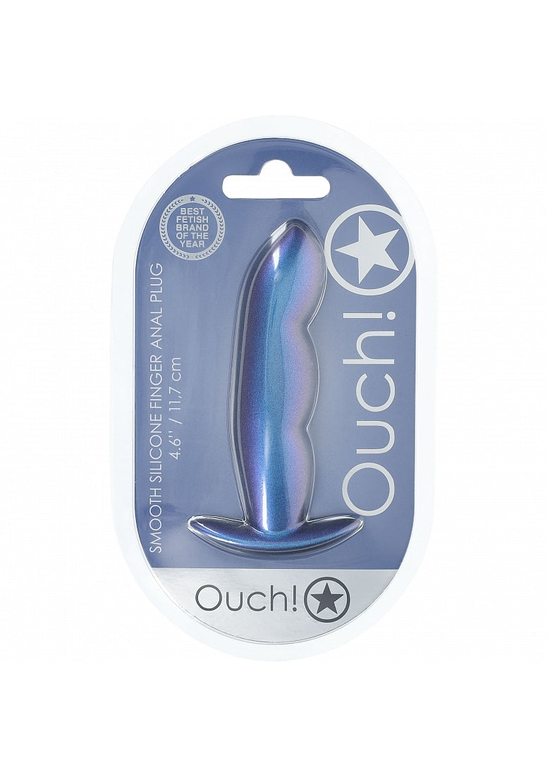 Ouch Finger Anal Plug-Blue