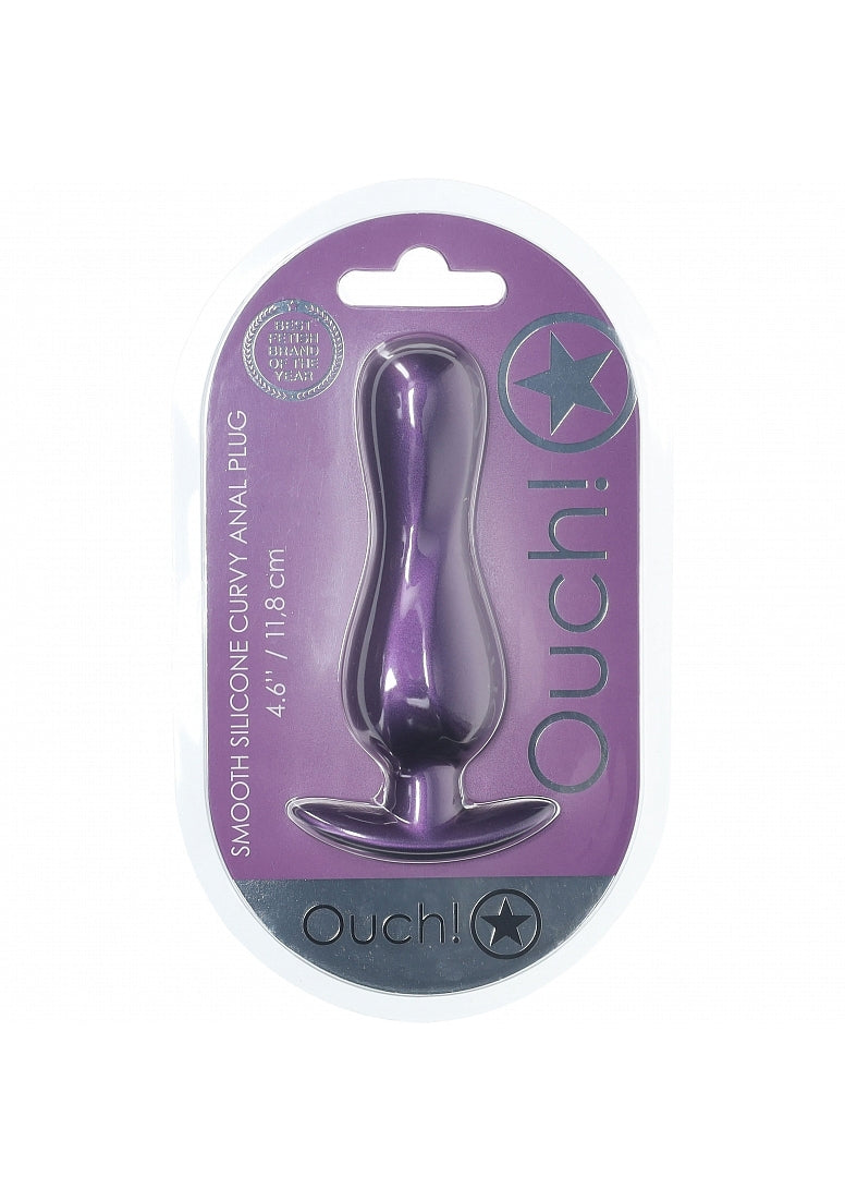 Ouch Curvy Anal Plug-Purple