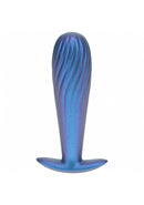 OUCH Ribbed Anal Plug-Blue