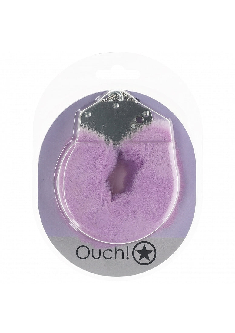 Ouch Heavy Duty Fluffy Cuffs-Lavender
