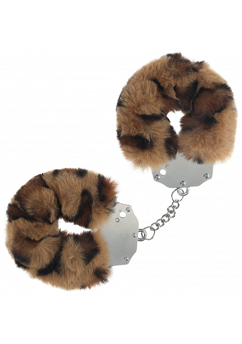 Ouch Heavy Duty Fluffy Cuffs-Leopard