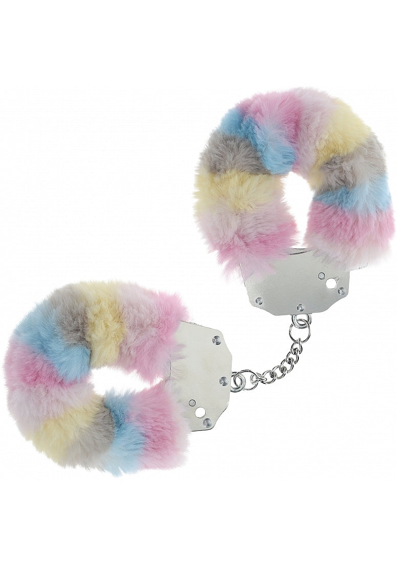 Ouch Heavy Duty Fluffy Cuffs-Multi 2