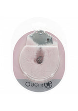 Ouch Heavy Duty Fluffy Cuffs-Powder Pink