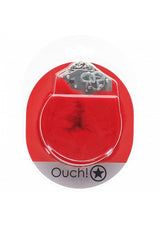 Ouch Heavy Duty Fluffy Cuffs-Red