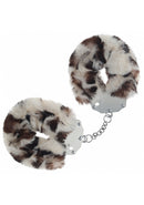 OUCH Heavy Duty Fluffy Cuffs-Snow Leopard