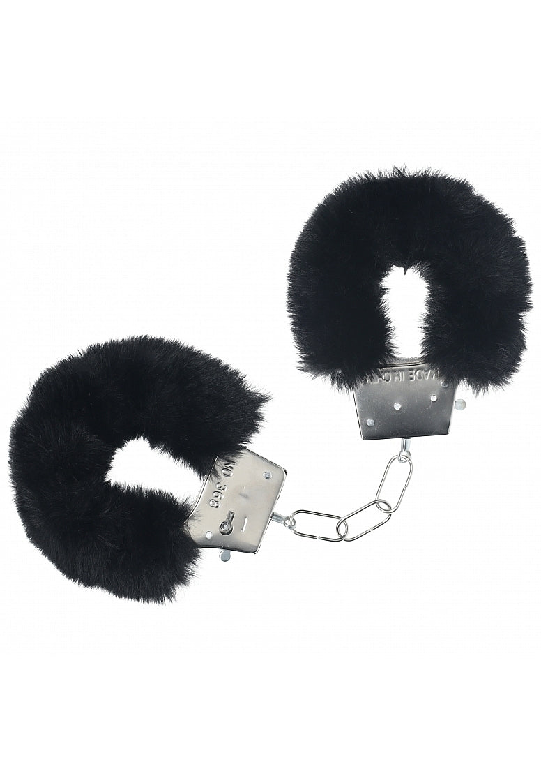 Ouch Classic Fluffy Cuffs-Black